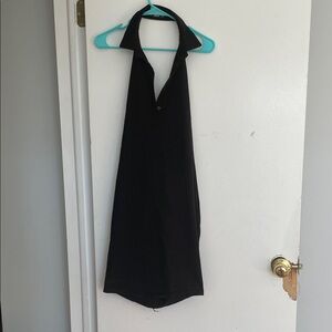 Black maternity Halter Neck Dress